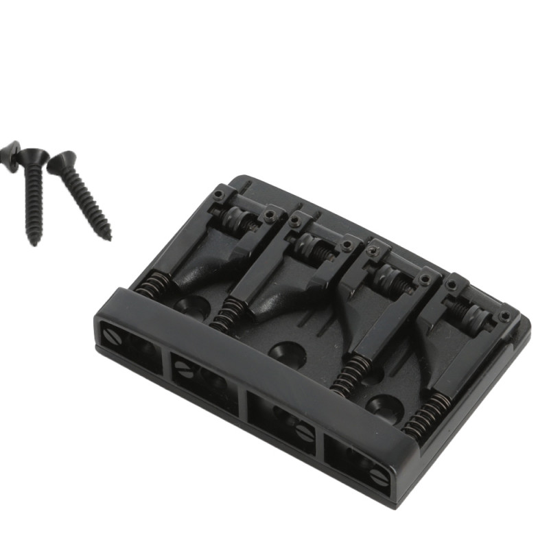 Schaller bridge for 4 string bass black                