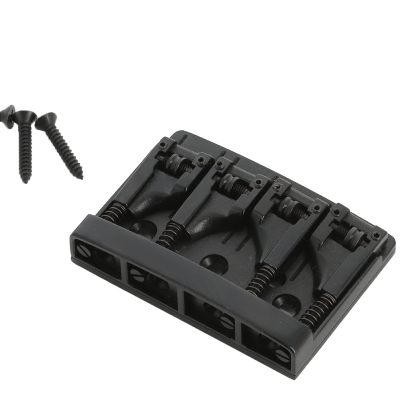 Schaller bridge for 4 string bass black                