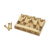 Chevalet Schaller basse 4 cordes or                    