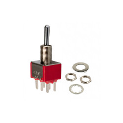 Toggle switch 2 poles 3 positions ON/OFF/ON            