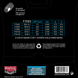 Electric Bass 5 String Savarez FOCUS - 45-135          